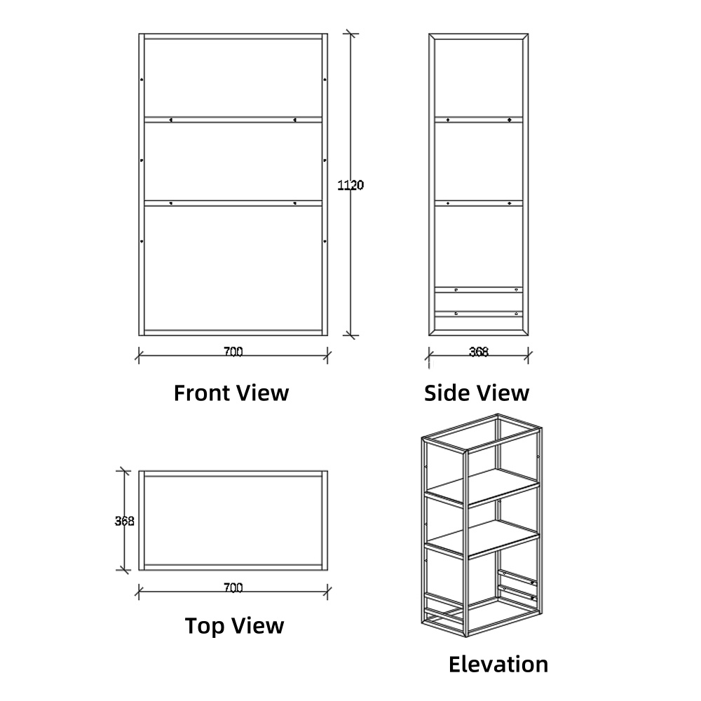 New Design Aluminum Wall Shelf Cabinet Organization Kitchen Dishes Cups Holders with Drain Tray Kitchen Islands & Carts