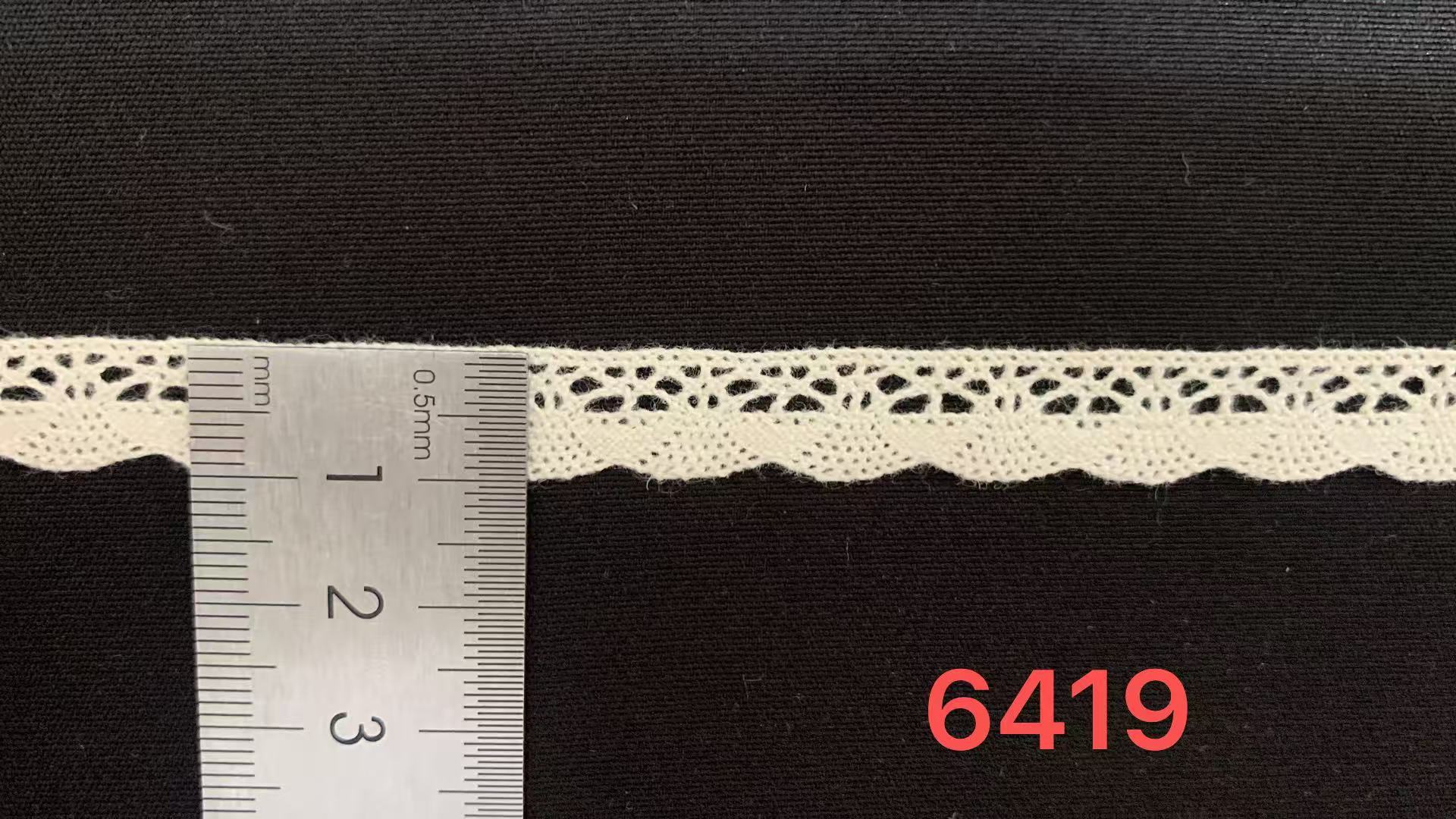 100% Cotton Crochet Lace Trim  | 1cm Wide Hollow‑Out Lace for Garment & Home Textile Wholesale