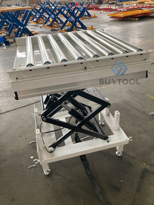 Компакт Scissor таблица подъема с транспортером 500kg ролика верхним