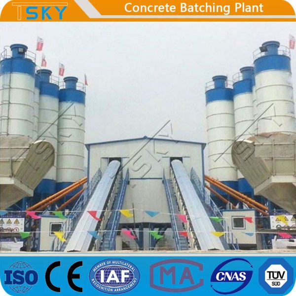High Capacity 240m3/h Stationary Batching Plant