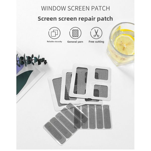 Self-Adhesive Screen Repair Patch Cuttable Long Strip Mosquito Net Repair Tape Plastic Bags