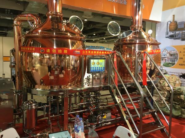 Red Copper 500L Craft Beer Brewing Equipment  Beer Making Machine for beer bar/pub