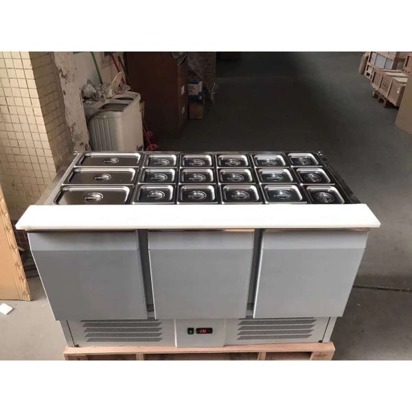 R134A R290A Commercial Chest Freezer Stainless Steel 1800x800x800mm