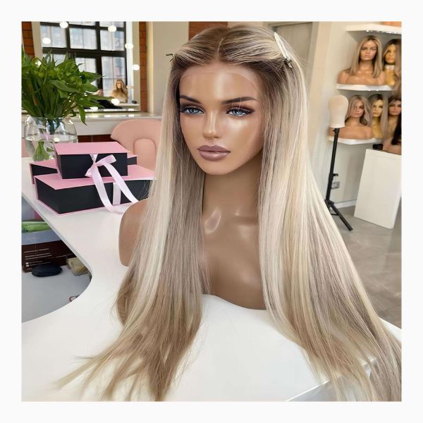 Upgrade Your Look with Lace Top European Human Hair Jewish Women Wig Kosher Wigs