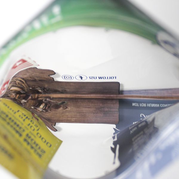 La pesca transparente laminó bolsos plásticos del gusano con el agujero de la suspensión