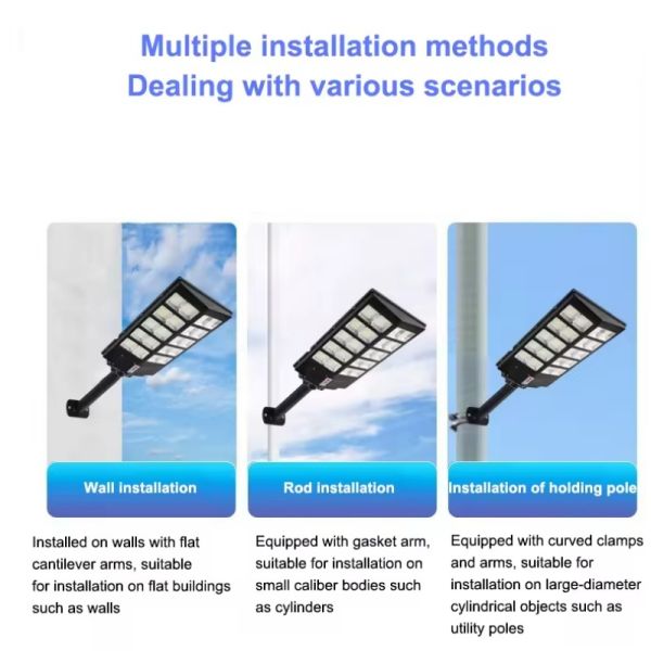 Road Solar Light Outdoor Solar Pole Lamps Solar Induction Street Lamp For BCK