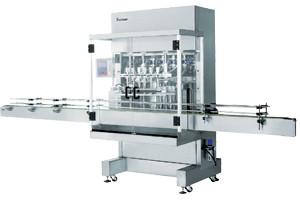 Automatic Pneumatic Liquid Piston Filling Machine 2 heads, with 6m standard conveyor