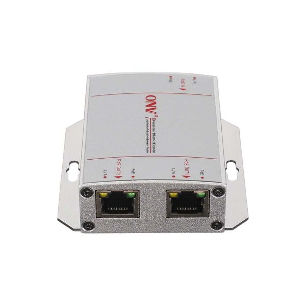 3 Port 10/100M Poe Extender Repeater 30W 200 Meter Range Fanless Operation