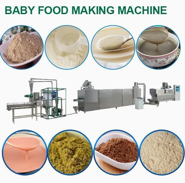 Poudre jumelle de riz de lait de bébé de boudineuse à vis faisant la machine avec l'OIN de la CE diplôméee
