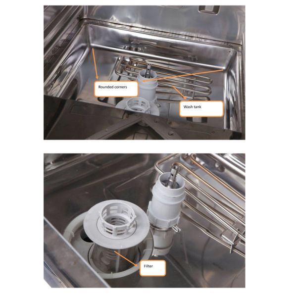 Kitchen / Bar Commercial Kitchen Dishwasher , Commercial Undercounter Dishwasher