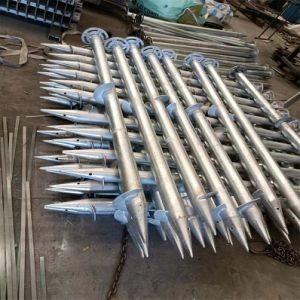 0.217 épaisseur du tube piles hélicoïdales commerciales fondations de piles à vis avec des matériaux