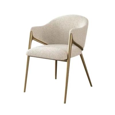 Fabric Upholstered Dining Chair with Metal Legs 42x44x91cm