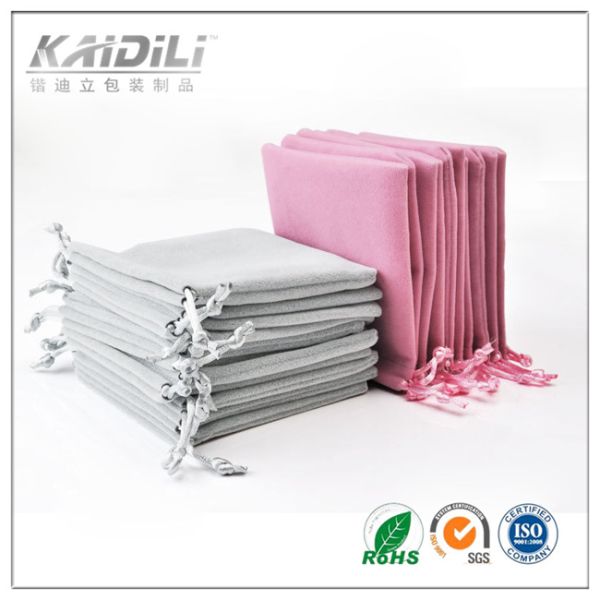 Small Cotton Drawstring Gift Bags Screen Printing Surface For Jewelry Packaging