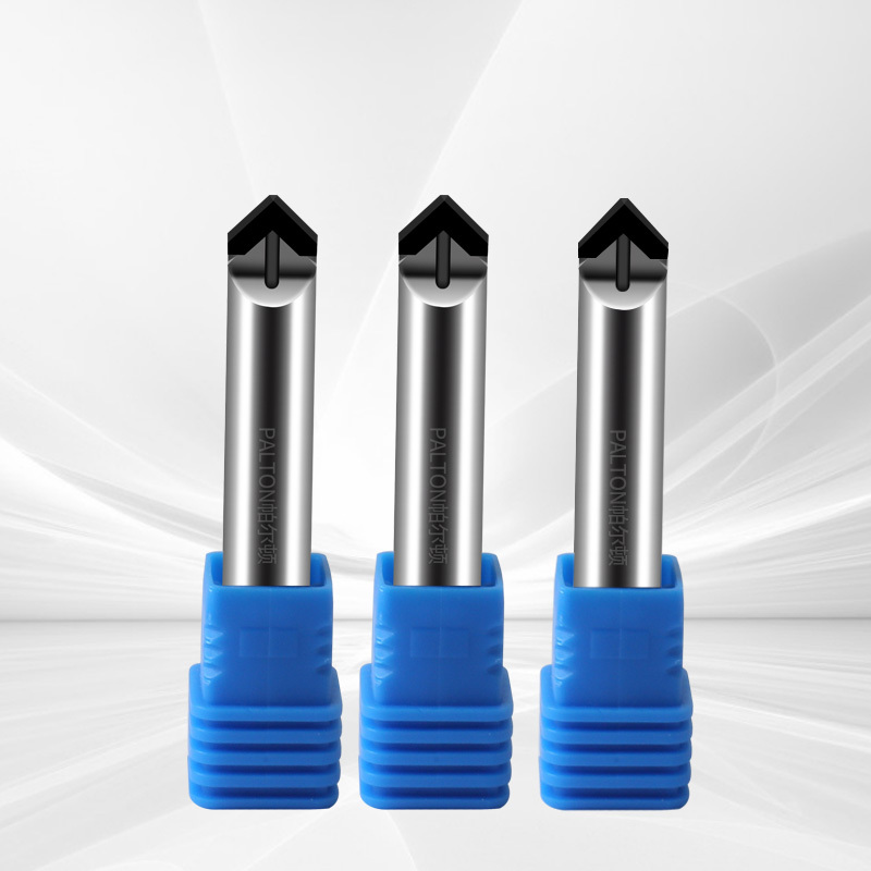 Palton PCD Stone Carving Tools 2F CNC PCD Polyprismatic Diamond Engraving Tools with Water Cooling Hole for Granite