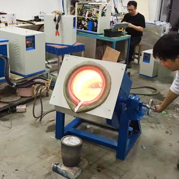 Induction Heater Controller 110kw Melting Frunace Manual Tilting For 50 Kg Iron