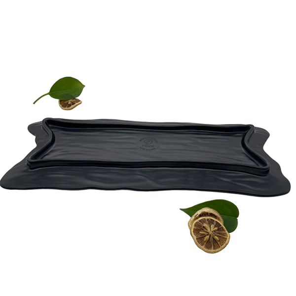 Hotel / Restaurant Melamine Rectangle Plate Galaxy Melamine Dessert Plates