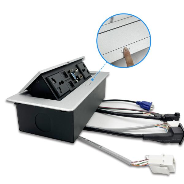 Intelligent Table Socket Multifunctional Office Desktop Pop Up Socket Pop Up Power Desk Socket Outlet Box
