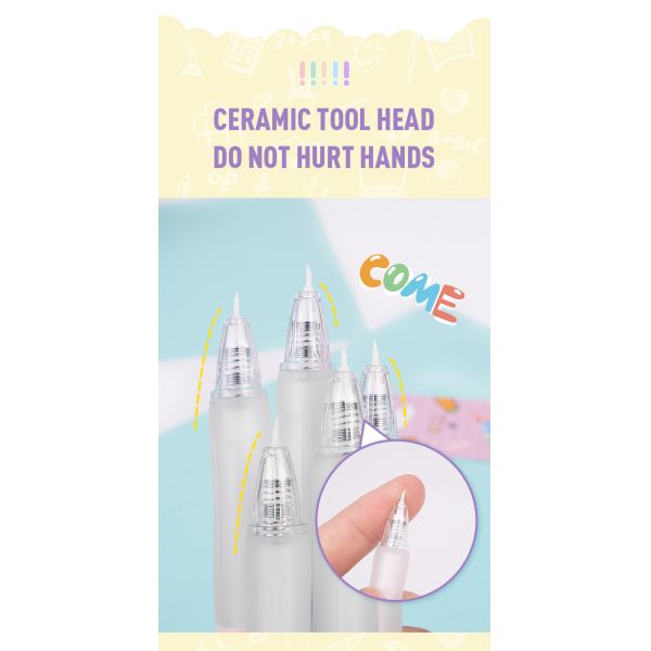 Logotipo personalizado Acceptable Mini cuchillas Estética adhesivos cortador para álbum de recortes de niños