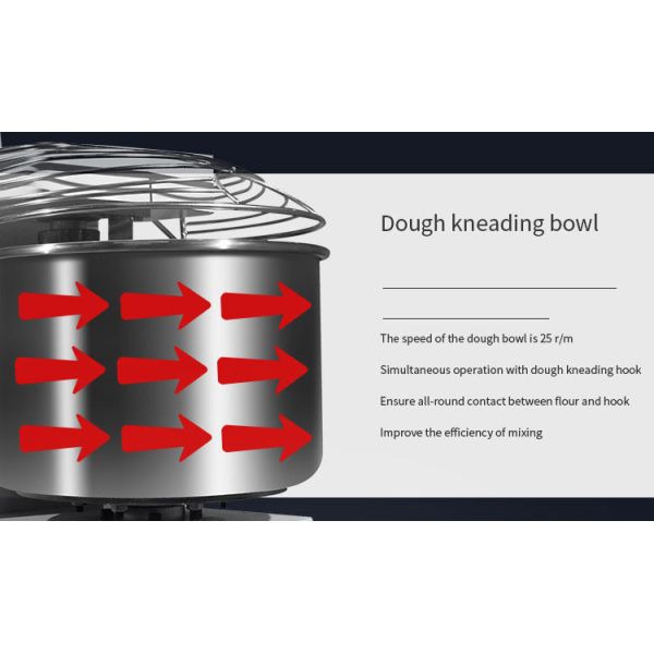 Коммерчески смеситель теста 20L спирали пекарни 8kg для пекарни хлеба