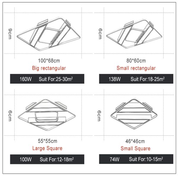 Ceiling mounted lights Acrylic ceiling lamp For indoor home Lighting Fixtures (WH-MA-82)