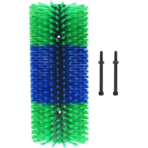 Brosse bleue et verte pour le corps du bétail pour le nettoyage et le massage des animaux d'élevage
