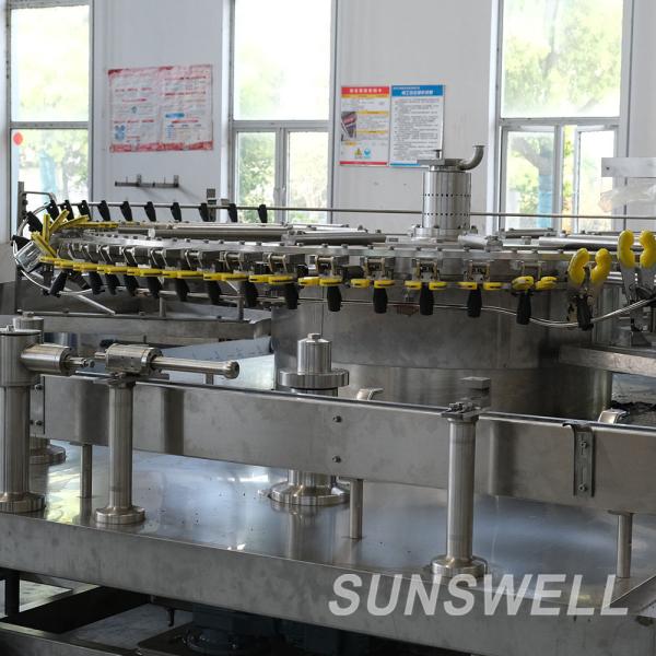 Hot Juice Filling And Packing Machine 5 In 1 Rotary Super Clean Fruit Chunk Peristaltic Pump Filler