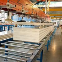 1000 mm RAL Color de mortero de papel de superficie Pu tablero de sándwich Panel aislante de poliuretano