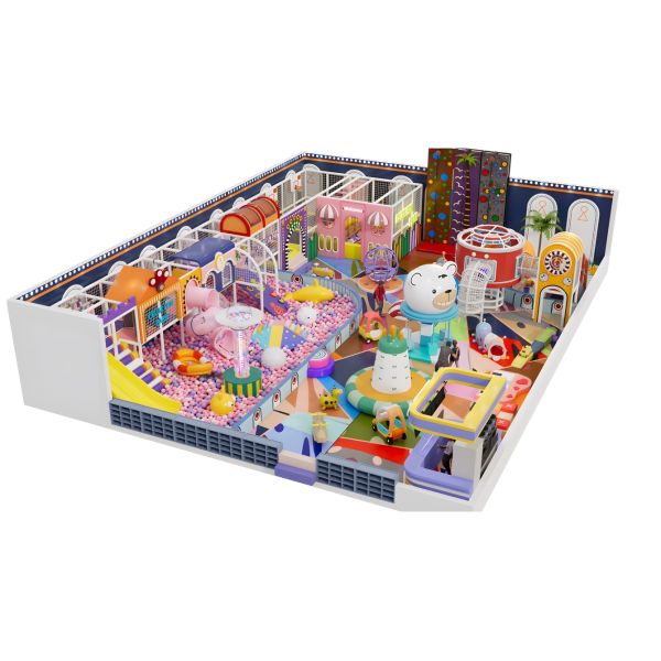 Shopping Malls Commercial Soft Play Equipment With Ball Pit And Slide
