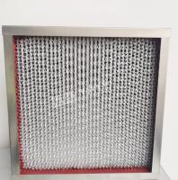 200℃ Pleated HEPA Filter Cleanrooms Stainless Mesh Air Filter