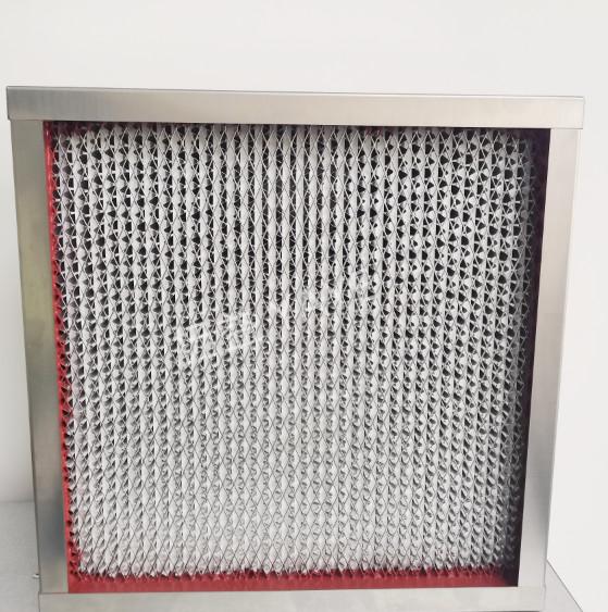 200℃ Pleated HEPA Filter Cleanrooms Stainless Mesh Air Filter