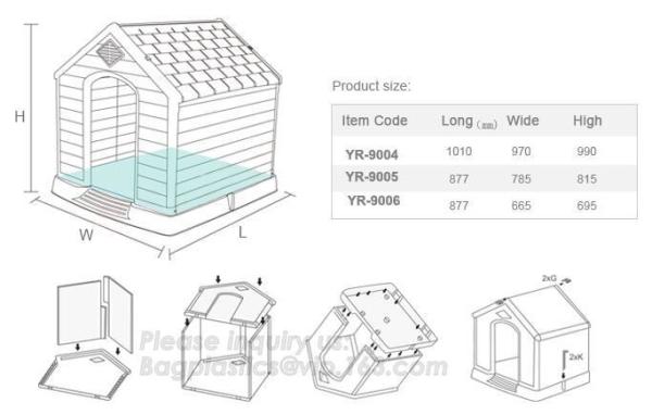Outdoor Large Plastic Dog House For Large Breed Dog, Plastic Dog Transport House & Box & Cage, Fashion big dog apartment