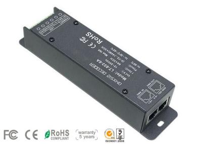 12V - 24VDC 6A * 3 controlador do diodo emissor de luz do decodificador dos canais DMX com o soquete do RJ45 DMX