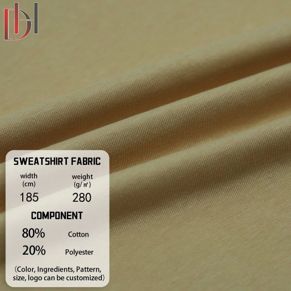 High Quality 185cm Shirt, Dress, Apparel-T-Shirts, Apparel-Dress Cotton Polyester Denim Sweatshirt Fabric