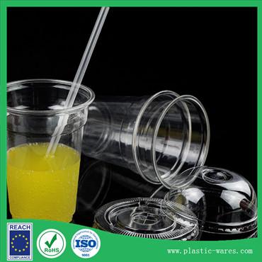 Dome Disposable Cup Lids Clear For Juice 1000ml Cups Cover PET