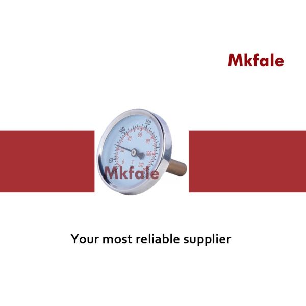 SMKP Chromed Steel Bimetallic Thermometer Temperature Element  Class 2.5 Accuracy