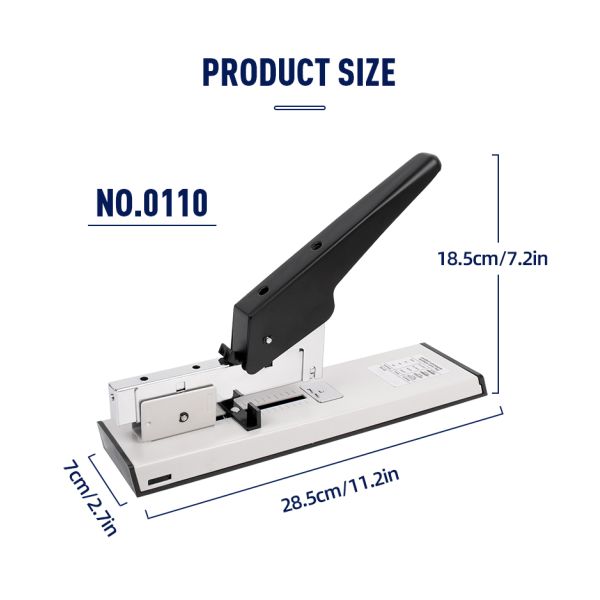 Magasin d'accouplement de livres jumbo de grande capacité 100 feuilles papier manuel accoupleur lourd pour bureau 900g