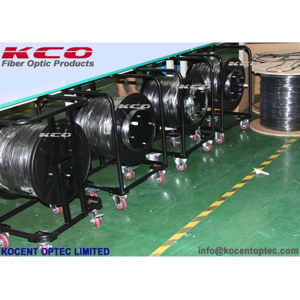 Cordon de raccordement à fibre optique FTTA 2000m 4,8mm 2 conducteurs avec gaine LSZH extérieure et bobine en acier