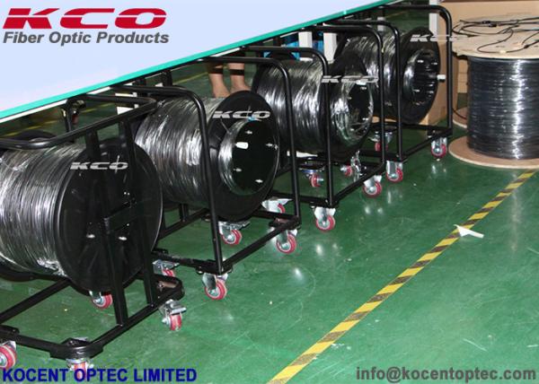 2 Km 4.8mm 2 Core Fiber Optic Cable Drum Reel Rolling ODVA Huawei NSN Ericson