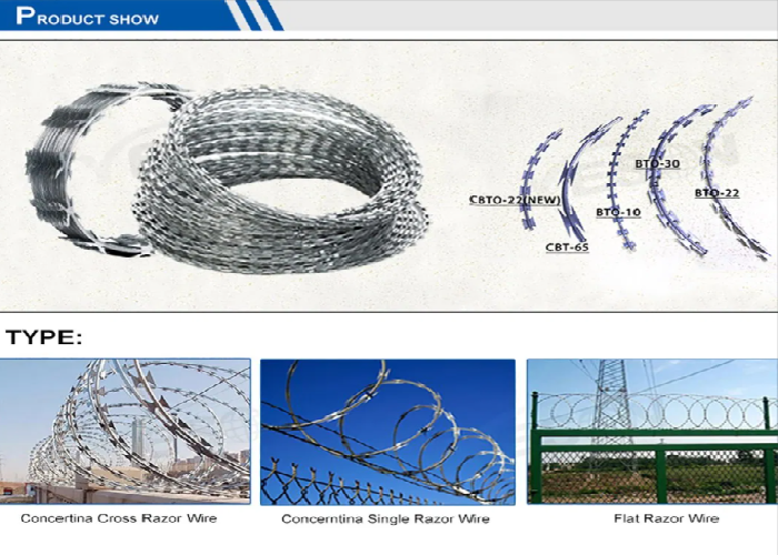 Anti Climb Razor Wire Coil Galvanized Durable High Security Barrier