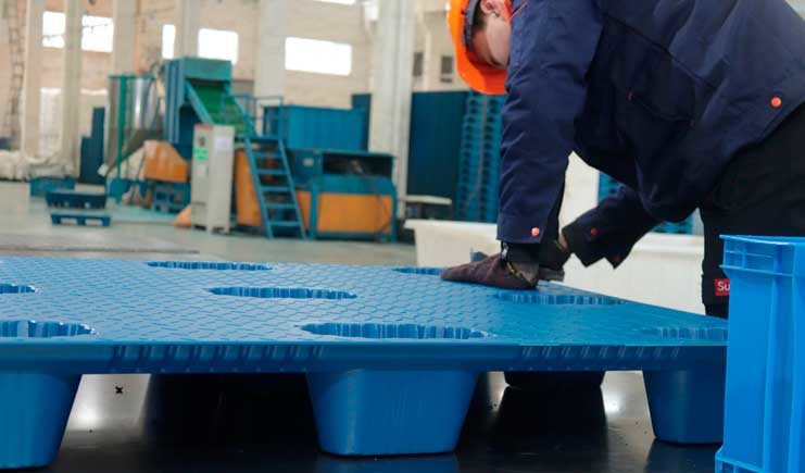Оптовая продажа 4 - лепешки 1300*1100 mm LDPE прессформы дуновения пути голубые