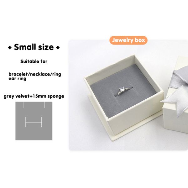 Картонная бумажная ювелирная коробка для подарков