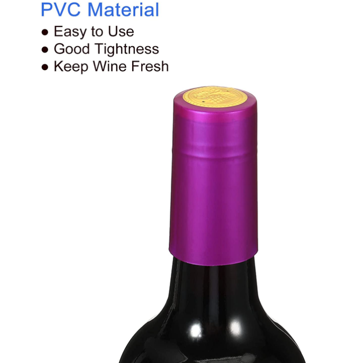 Здоровые безсвинцовые стеклянные теплосокращающие капсулы Прозрачные крышки для бутылок с вином