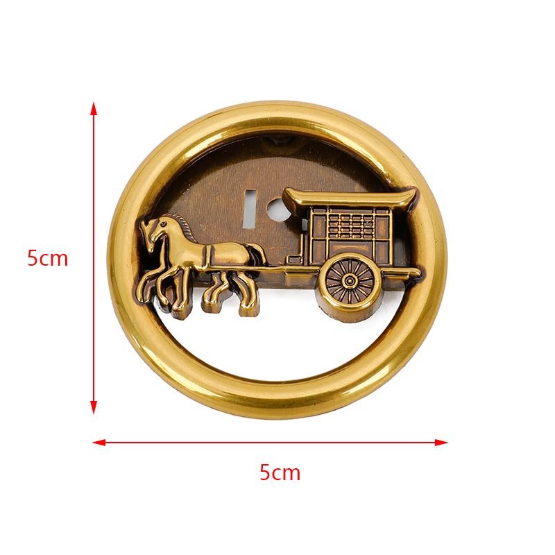 5cm Handbag Lock Hardware For Purse DIY Part Ring Pony Rider Bag Lock