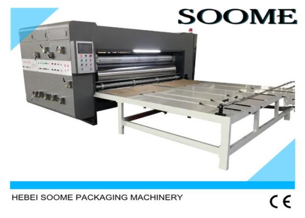 Semi Auto Flexo Printer Slotter Die Cutter Flexo 2 Color Flexo Printing Machine