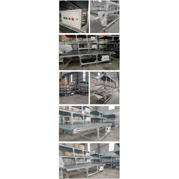 Easy to Woodworking Machinery Band Conveyor for Furniture Production Line 400W Power