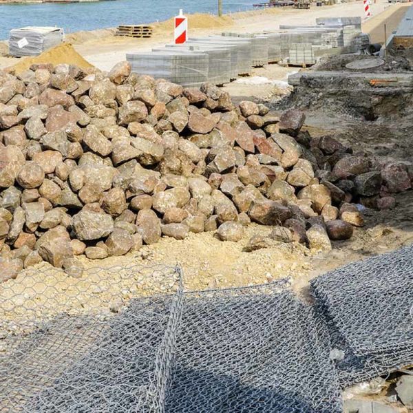 Woven Hexagonal Galvanized 4 X 1 X 1 PVC Coated Stone Basket Gabion Wall Fence Box Mesh For Wire Fencing