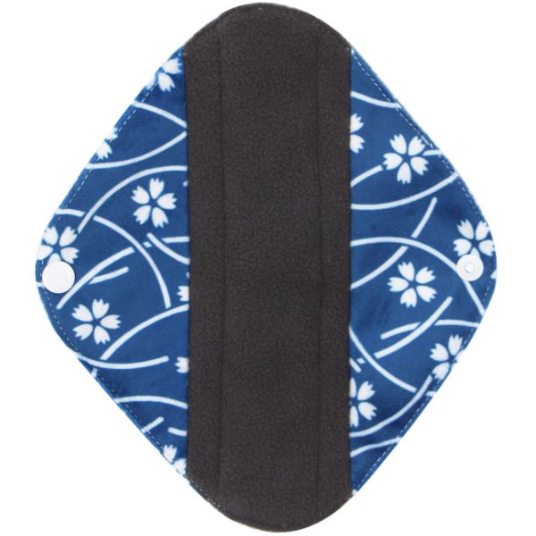 Reusable Bamboo Period Pads Washable Cloth Sanitary Pantyliner Absorbency Charcoal