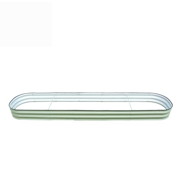 9.4x2x0.7 FT 0.6MM Thickness Galvanised Veggie Beds Breathable Side Vents
