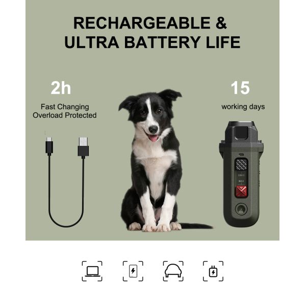 Portable Eco-Friendly Plastic Bark Stopper Effective Dog Training Treats Barking Control Modern Pet Training Supplies