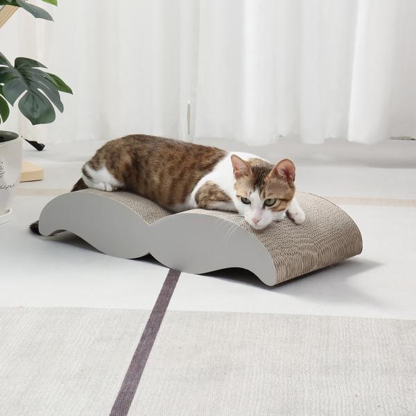 Friendly Corrugated Paper High Quality Moustache Shape Cat Scratch Board Environmentally